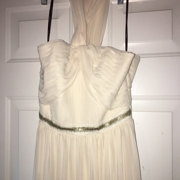 Laundry by Design cream pleated cocktail dress - Picture 7 of 8